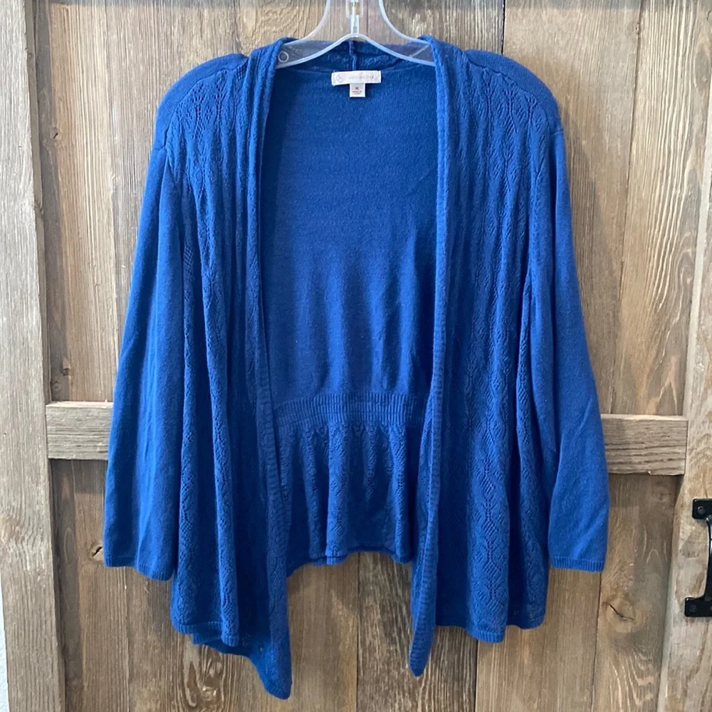 Dress barn blue cardigan - Picture 1 of 6
